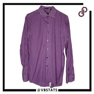 Paul Smith London Mens Check Long Sleeve Collared Button-Up Shirt Size 16/41